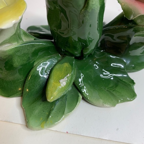 CAPODIMONTE PORCELAIN CANDLE STICK HOLDER - Picture 8 of 9